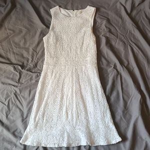 Loft white lace tank dress